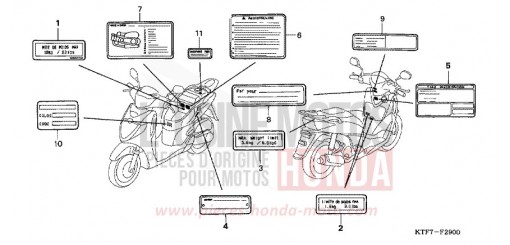 CAUTION LABEL SH150S7 de 2007